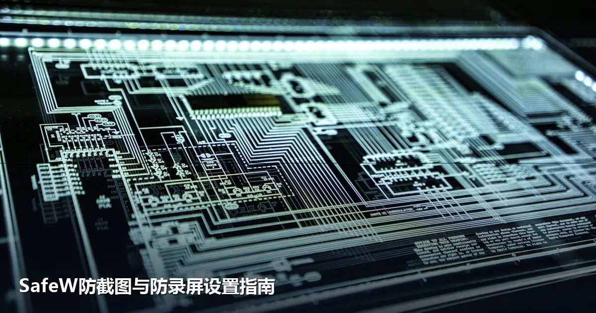 SafeW防截图与防录屏设置指南